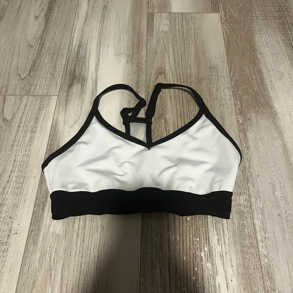 Pink sports bra